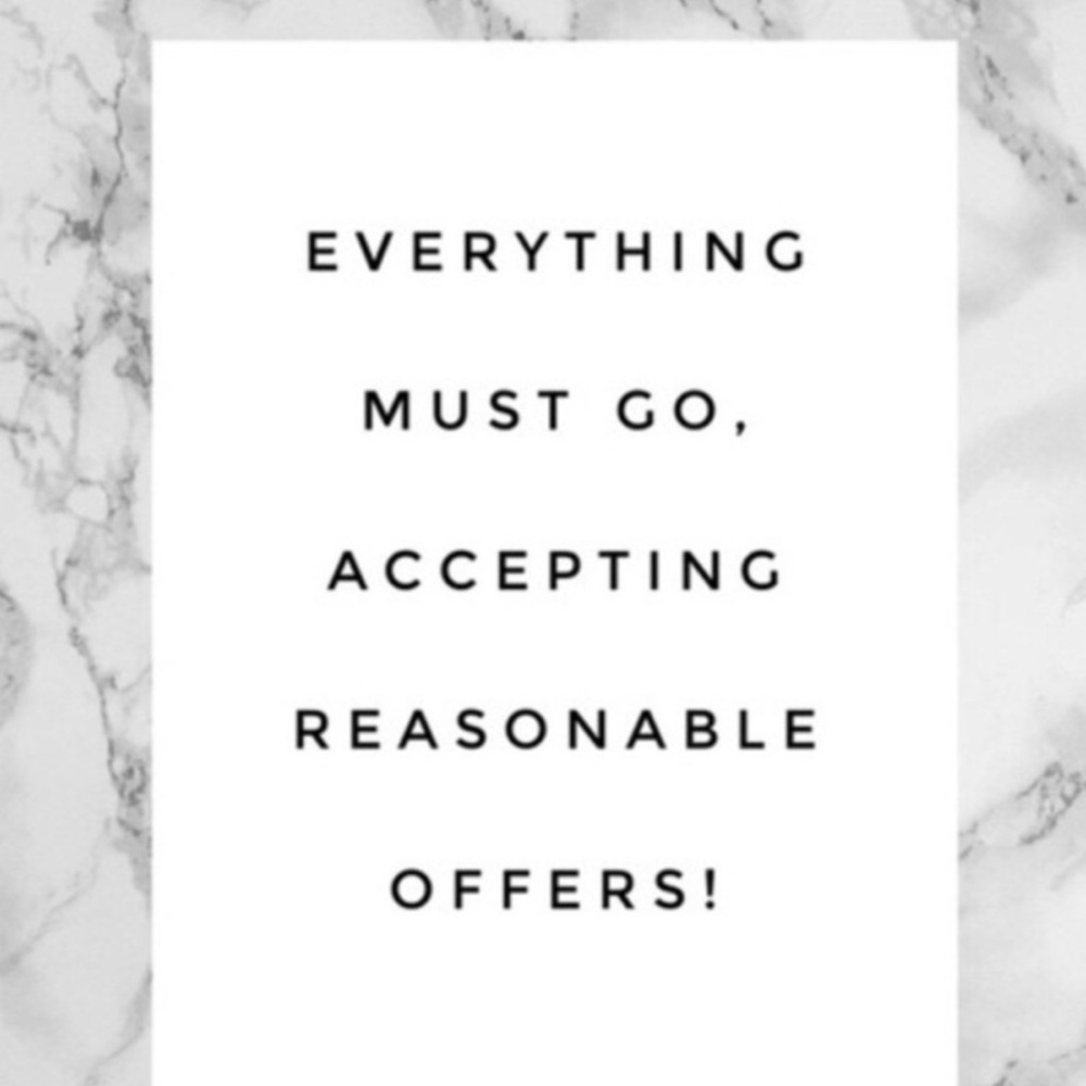 Everything must go! Accepting reasonable offers! Bundle to save! Ship out asap